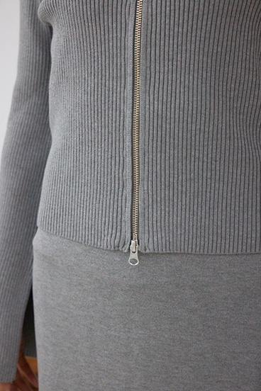 ジップアンサンブルニットワンピース 詳細画像