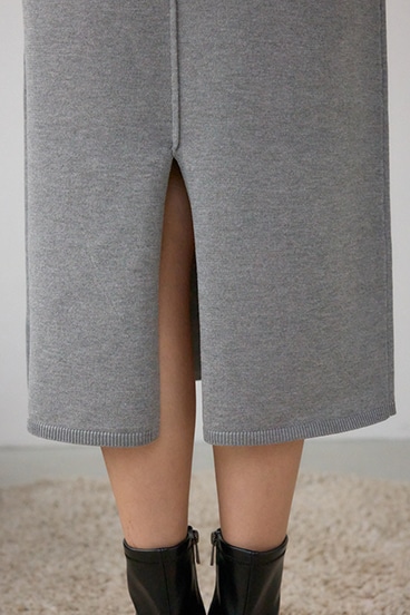 ジップアンサンブルニットワンピース 詳細画像