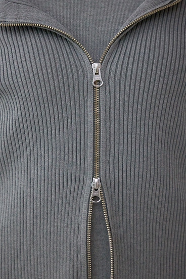 ジップアンサンブルニットワンピース 詳細画像