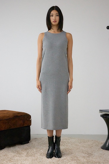 ジップアンサンブルニットワンピース 詳細画像