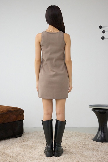 ジップアンサンブルニットワンピース 詳細画像