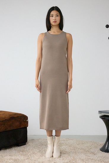 ジップアンサンブルニットワンピース 詳細画像