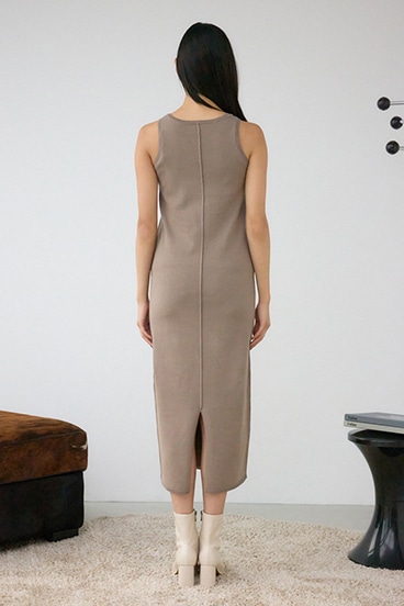 ジップアンサンブルニットワンピース 詳細画像