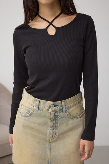 チョーカータイトトップス｜WOMEN｜250IAC80-0471｜AZUL BY