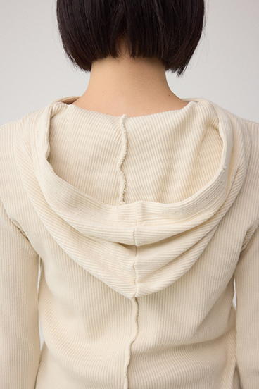 ダメージフーディーリブトップス 詳細画像