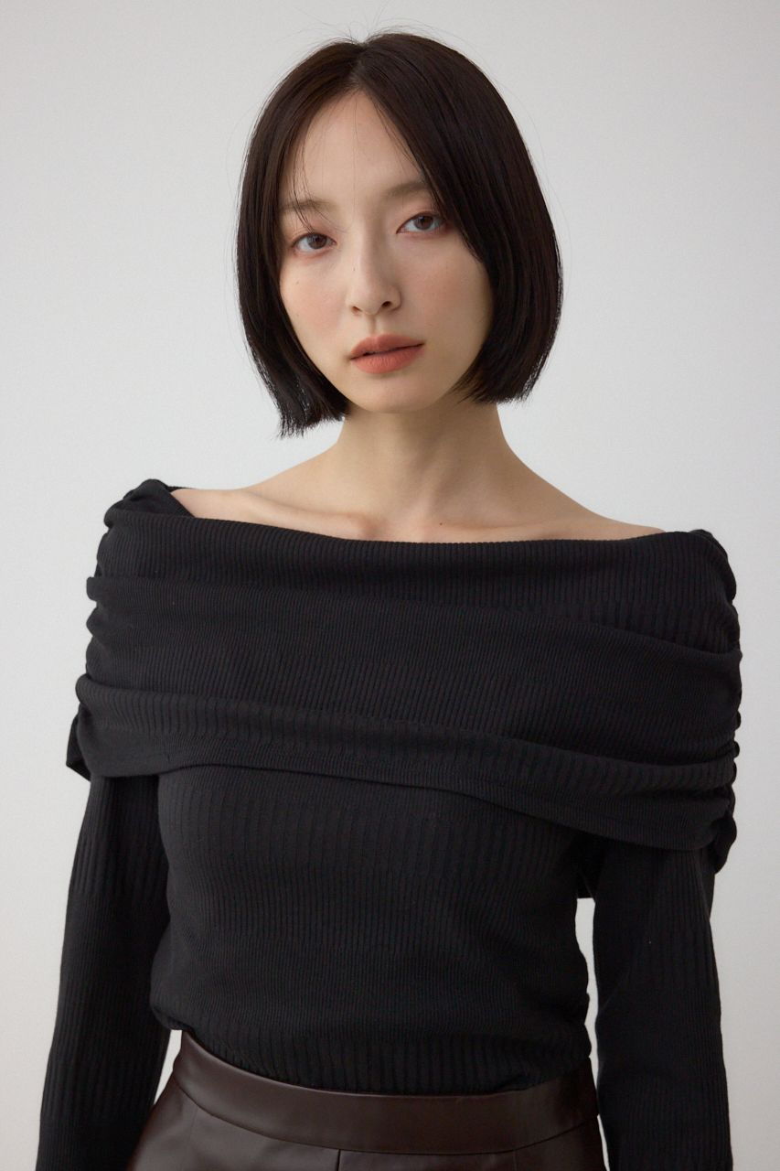 bluemoon 【新品】LaTotaliteネックロングスリーブブラウス Yonetomi NEW BASIC SALE ヨネトミ ニュー ベーシック