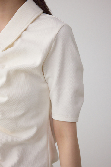 フロントギャザーポロトップス 詳細画像