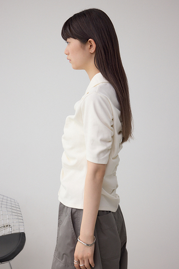 フロントギャザーポロトップス 詳細画像