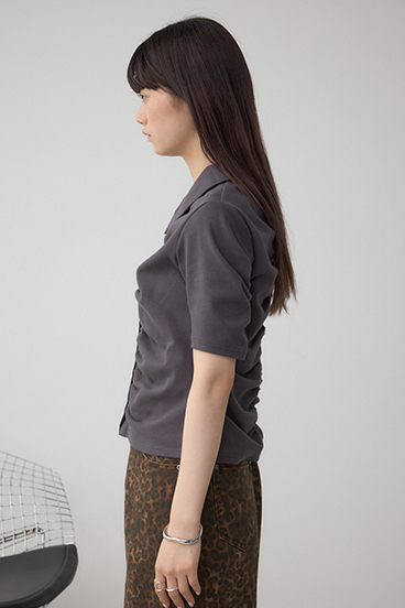 フロントギャザーポロトップス 詳細画像