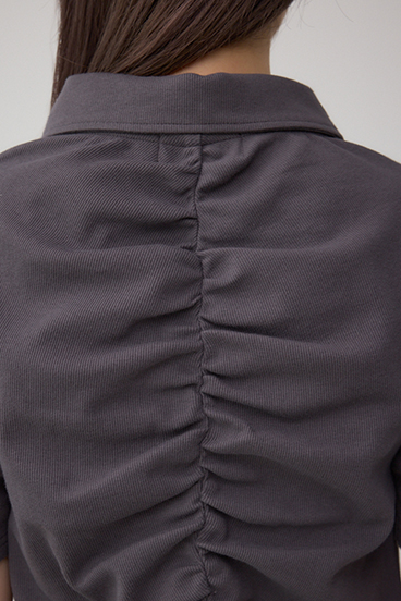 フロントギャザーポロトップス 詳細画像