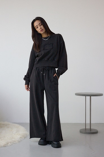 ヴィンテージ加工スウェットパンツ 詳細画像