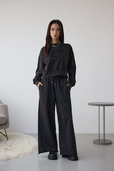 ヴィンテージ加工スウェットパンツ 詳細画像