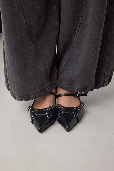 切り替えデザインスウェットワイドパンツ 詳細画像