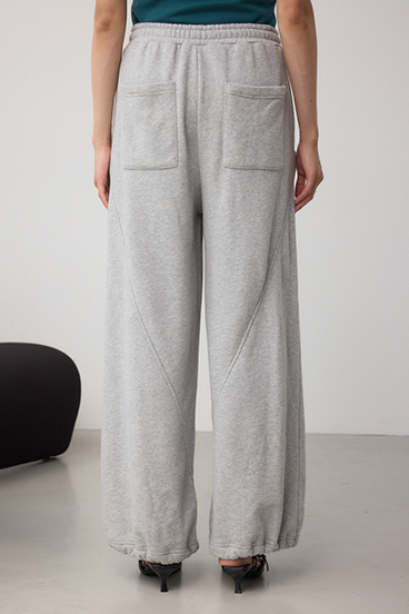 切り替えデザインスウェットワイドパンツ 詳細画像