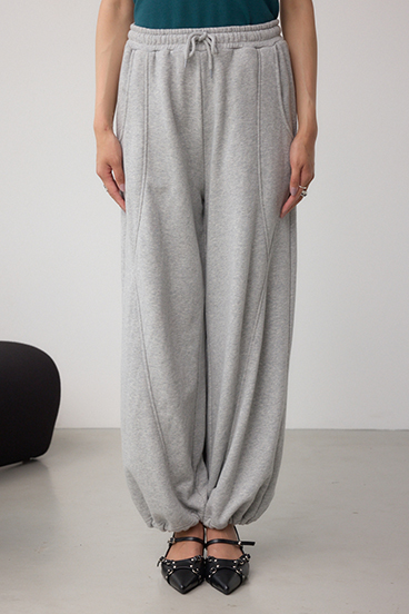 切り替えデザインスウェットワイドパンツ 詳細画像