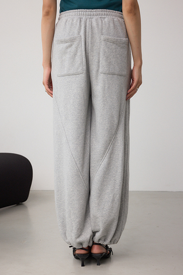 切り替えデザインスウェットワイドパンツ 詳細画像