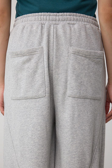 切り替えデザインスウェットワイドパンツ 詳細画像