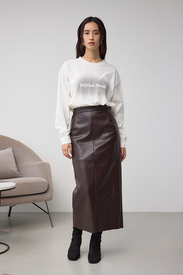 グラデーションロゴルーズロングTシャツ 詳細画像