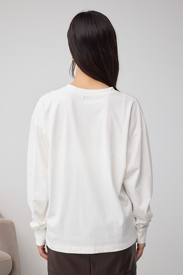 グラデーションロゴルーズロングTシャツ 詳細画像