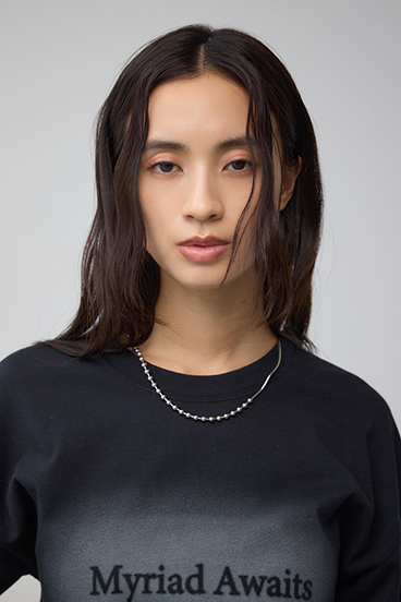 グラデーションロゴルーズロングTシャツ 詳細画像