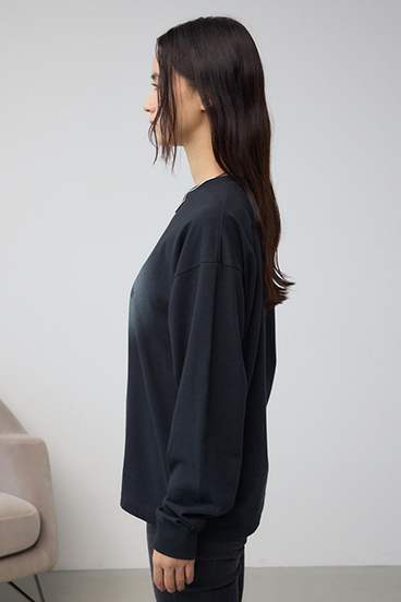 グラデーションロゴルーズロングTシャツ 詳細画像