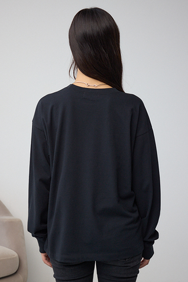 グラデーションロゴルーズロングTシャツ 詳細画像