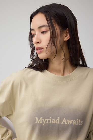 グラデーションロゴルーズロングTシャツ