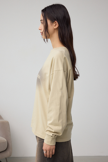 グラデーションロゴルーズロングTシャツ 詳細画像