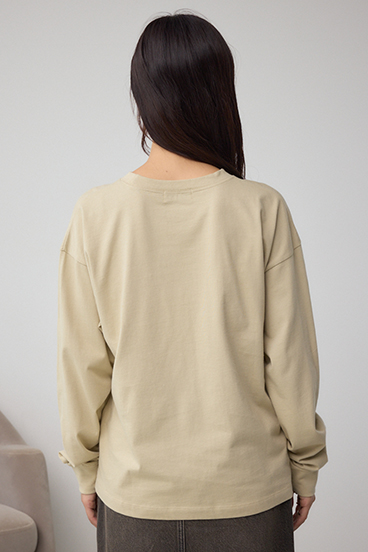 グラデーションロゴルーズロングTシャツ 詳細画像