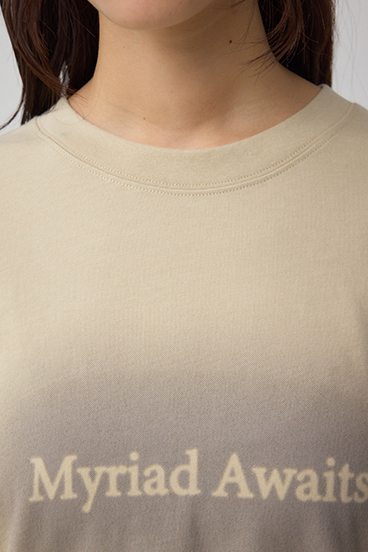 グラデーションロゴルーズロングTシャツ 詳細画像