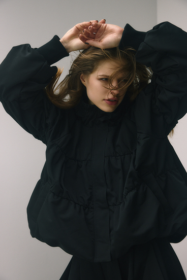 【PLUS】ギャザーバルーンブルゾン