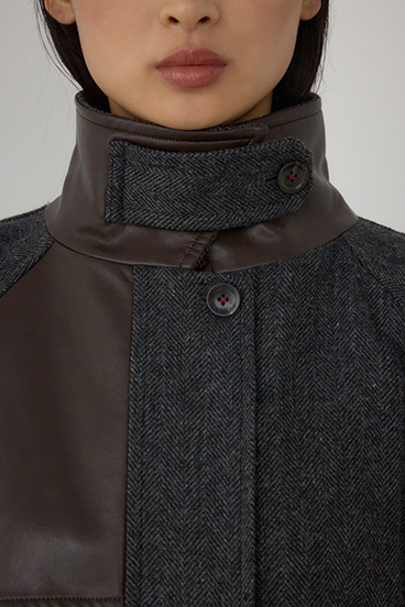 【PLUS】コンビネーションフレアコート 詳細画像