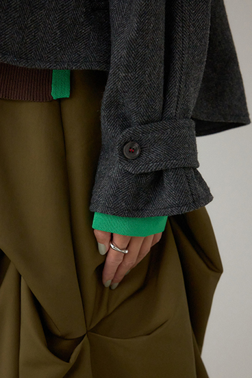 【PLUS】コンビネーションフレアコート 詳細画像