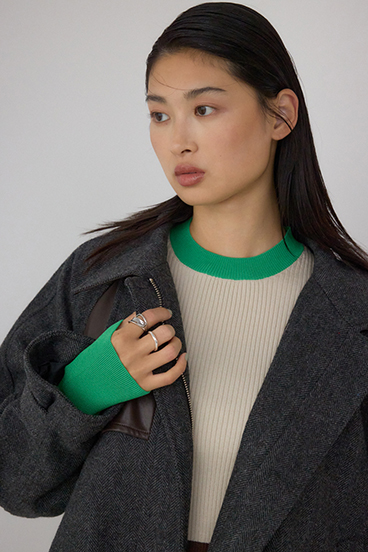 【PLUS】コンビネーションフレアコート 詳細画像