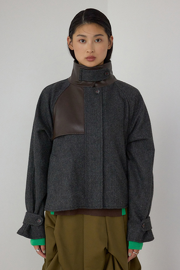 【PLUS】コンビネーションフレアコート 詳細画像