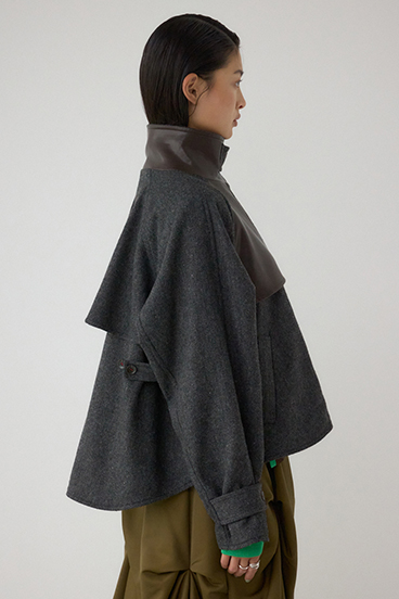 【PLUS】コンビネーションフレアコート 詳細画像