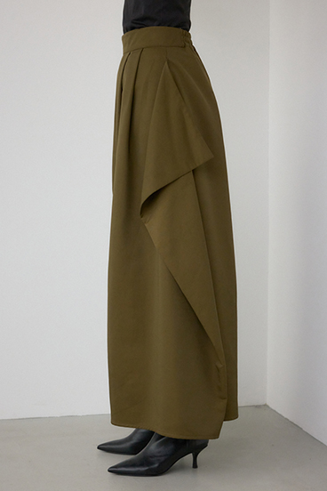 【PLUS】ドレープワイドパンツ 詳細画像