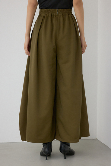 【PLUS】ドレープワイドパンツ 詳細画像