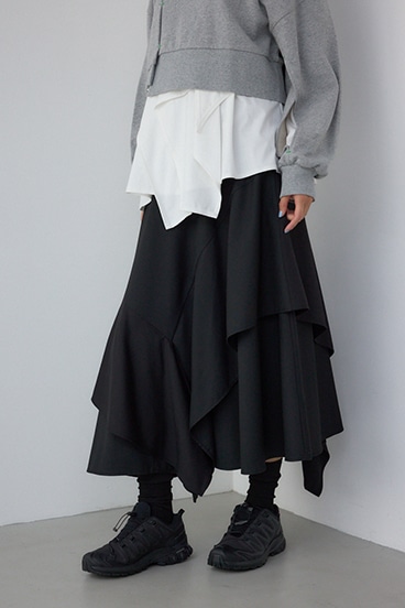 【PLUS】レイヤードスカート