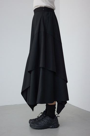 【PLUS】レイヤードスカート 詳細画像