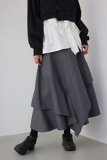 【PLUS】レイヤードスカート