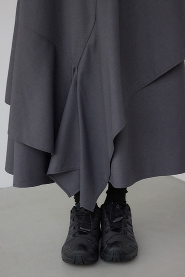 【PLUS】レイヤードスカート 詳細画像