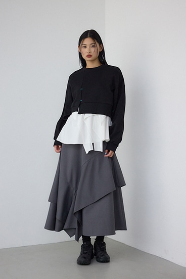 【PLUS】レイヤードスカート 詳細画像