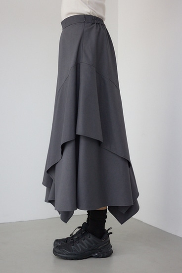 【PLUS】レイヤードスカート 詳細画像