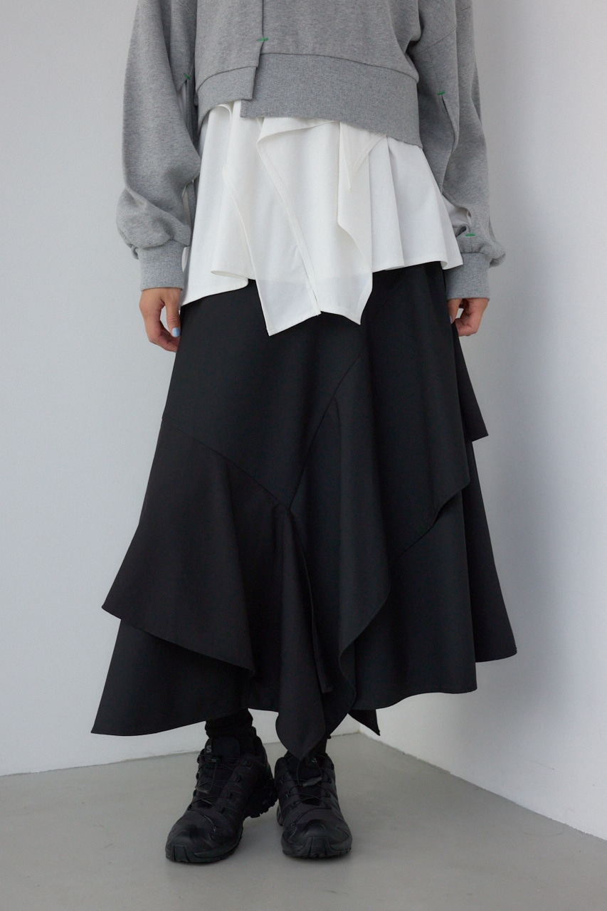 【PLUS】レイヤードスカート