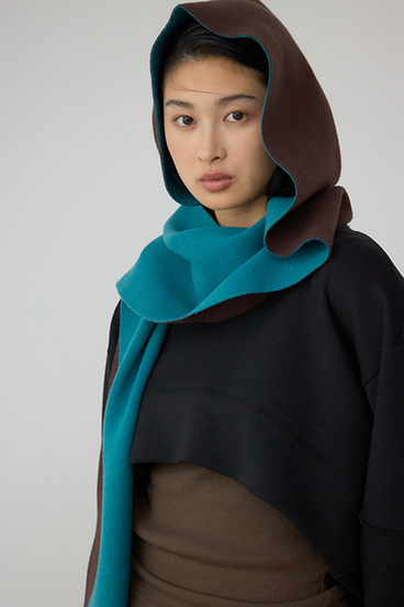 【PLUS】リバーシブルフーディーマフラー 詳細画像