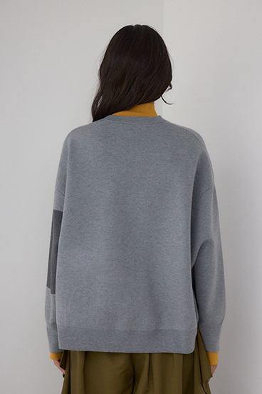 【PLUS】レイヤードライクブロッキングプルオーバー 詳細画像