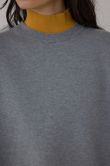 【PLUS】レイヤードライクブロッキングプルオーバー 詳細画像