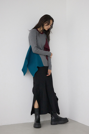 【PLUS】パネルマーメイドスカート 詳細画像