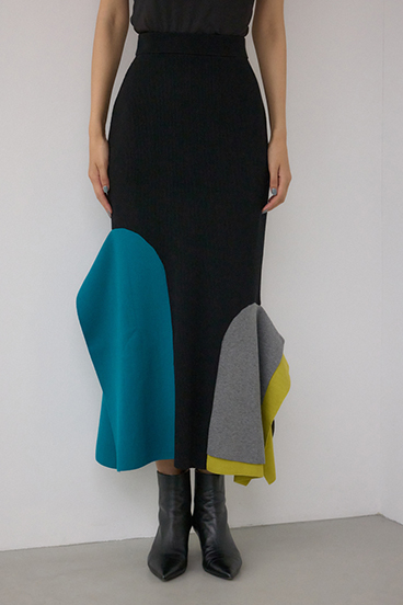 【PLUS】パネルマーメイドスカート 詳細画像